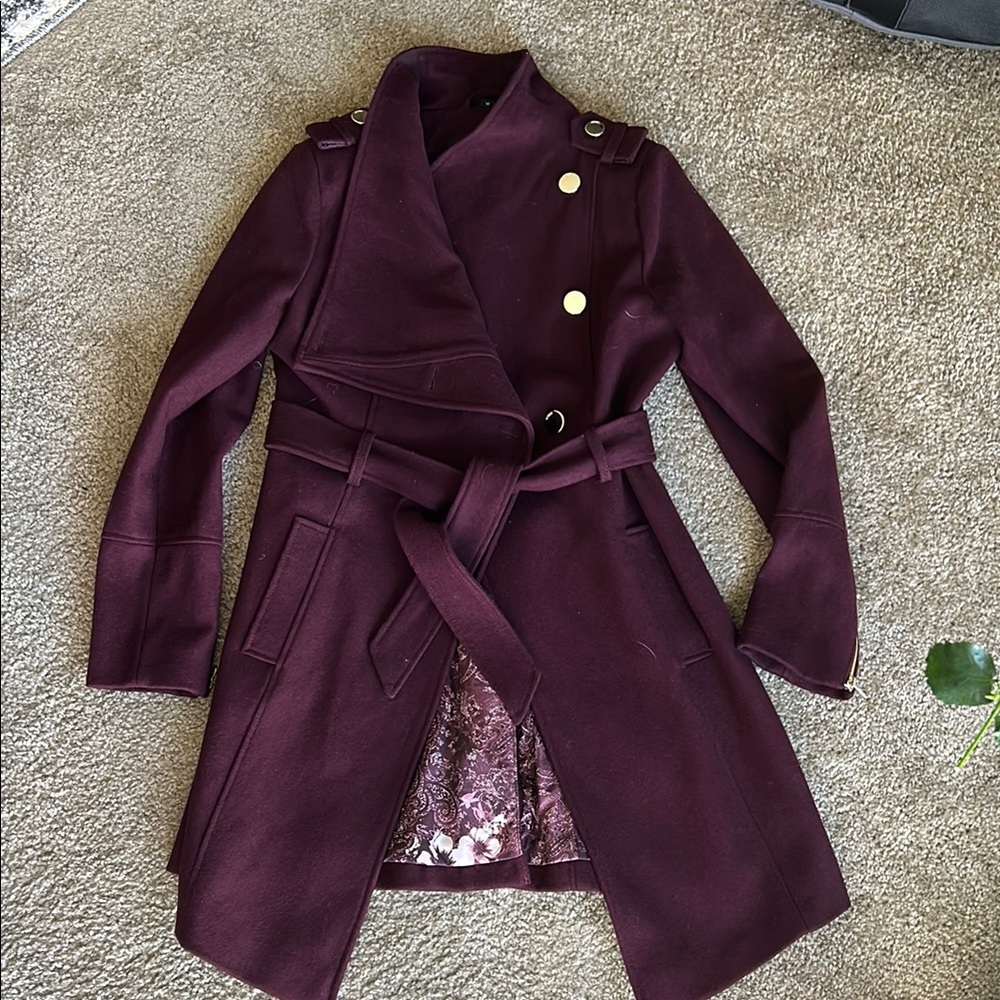New GUESS Burgundy Coat
